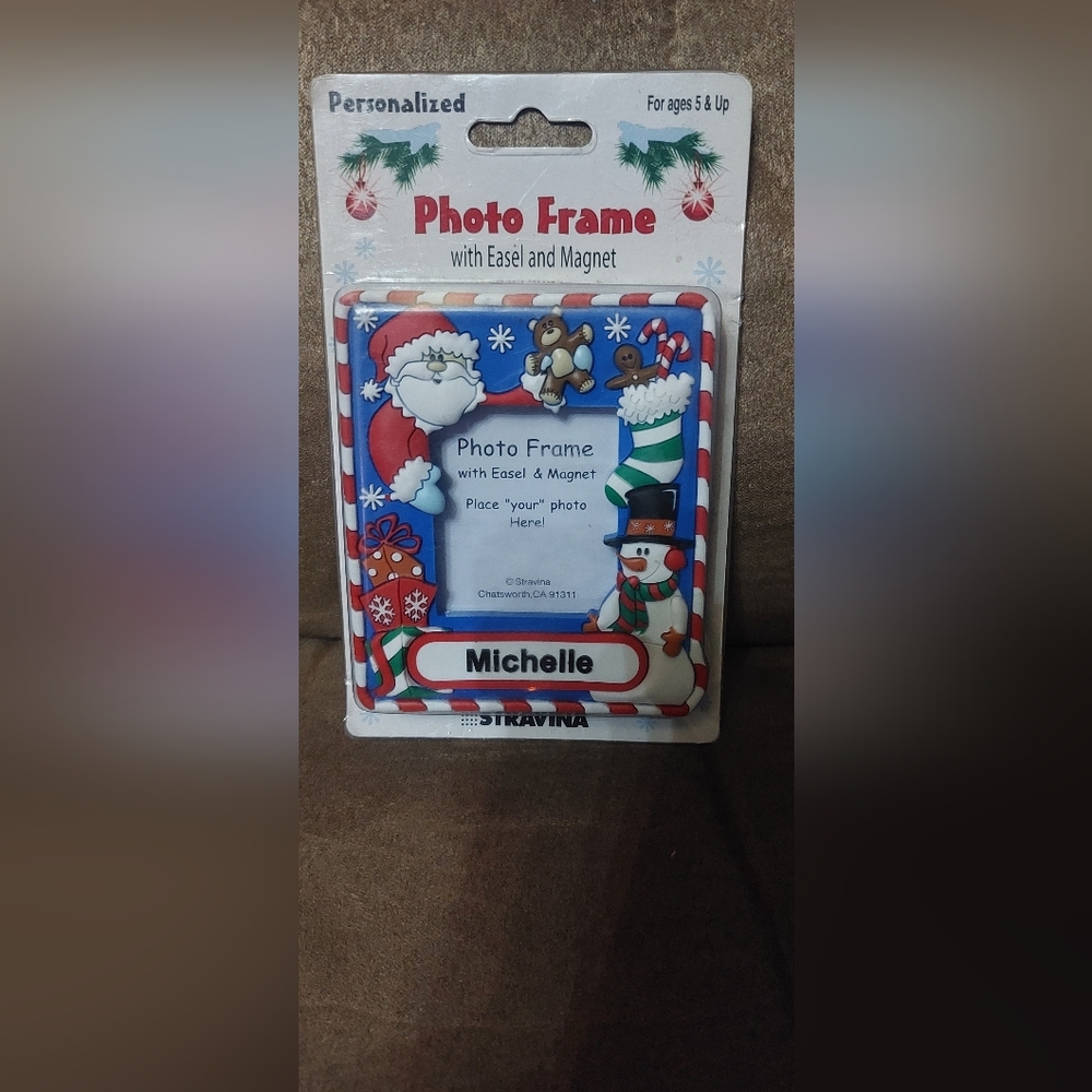 🎄 Michelle Christmas Photo Frame Ornament Vintage